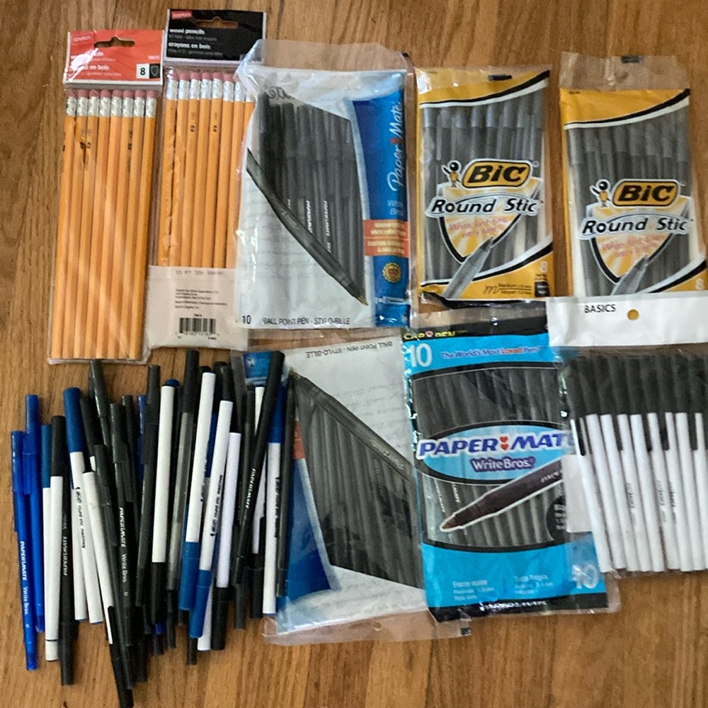 Big collection of pens and pencils